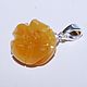 Rose pendant made of landscape amber. Pendant. podaro4ek22. Online shopping on My Livemaster.  Фото №2