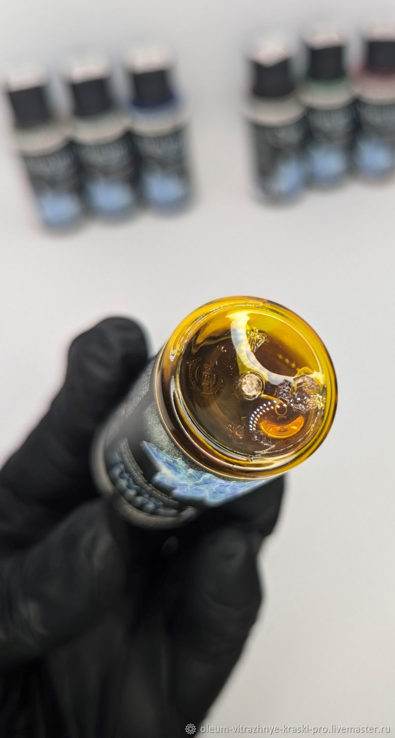 Краска витражная по стеклу Oleum прозрачная в интернет-магазине Ярмарка ...