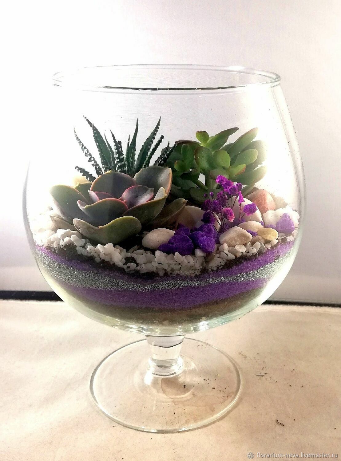 Флорариум в бокале красиво и удивительно купить в интернет-магазине ...