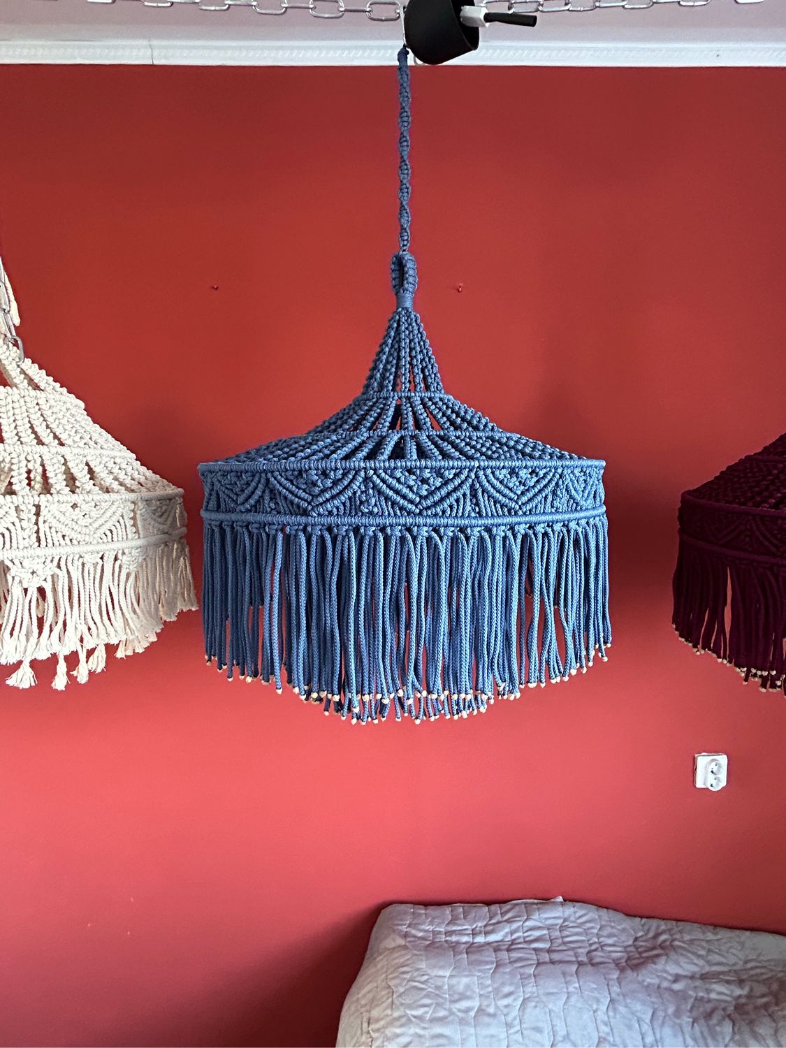 Люстра макраме в интернет-магазине Ярмарка Мастеров по цене 28000 ...