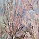 Картина цветущие деревья импрессионизм Миндаль 80х70 см. Картины. Дизайнерские картины Елены Хухаревой. Ярмарка Мастеров.  Фото №4