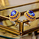 Order Cufflinks: OSCAR. Sapphire in gold. Blue cufflinks. jewelry for men. LADY-LIZA jewelry shop. Livemaster. . Cuff Links Фото №3