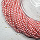 Glass Pearl Beads 4mm Pink 50 pcs, Beads1, Solikamsk,  Фото №1