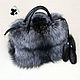 Silver Fox fur bag. Stylish ladies ' accessory №4. Classic Bag. Mishan (mishan). My Livemaster. Фото №5