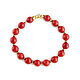 Natural coral bracelet 'coral summer' red, Bead bracelet, Moscow,  Фото №1