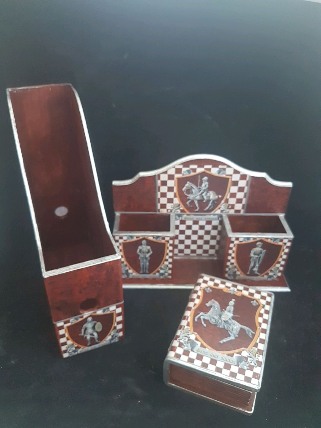 Мужской канцелярский набор на письменный стол ,,РЫЦАРИ,, – купить на ...