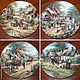 Complete set of plates 'Country days', Wedgwood, England, Vintage interior, Moscow,  Фото №1