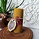 Свеча восковая "Дарис". Свечи. aMODaDOMa. Интернет-магазин Ярмарка Мастеров.  Фото №2