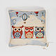 Pillow filled with cedar shavings 'Owls' PD9. Pillow. ART OF SIBERIA. Online shopping on My Livemaster.  Фото №2