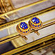 Cufflinks: OSCAR. Sapphire in gold. Blue cufflinks. jewelry for men. Cuff Links. LADY-LIZA jewelry shop. My Livemaster. Фото №4