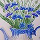 Order  Bouquet of cornflowers watercolor. vettochka. Livemaster. . Pictures Фото №3