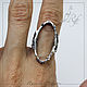 Base para anillo inserto 15 por 30 mm, plateado. Blanks for jewelry. Russia filigree - findings. Интернет-магазин Ярмарка Мастеров.  Фото №2