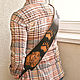Order Leather guitar strap 'Bears'. schwanzchen. Livemaster. . Strap for guitar Фото №3