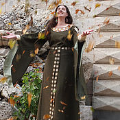 Русский стиль handmade. Livemaster - original item Medieval Princess dress (complete with bottom dress). Handmade.
