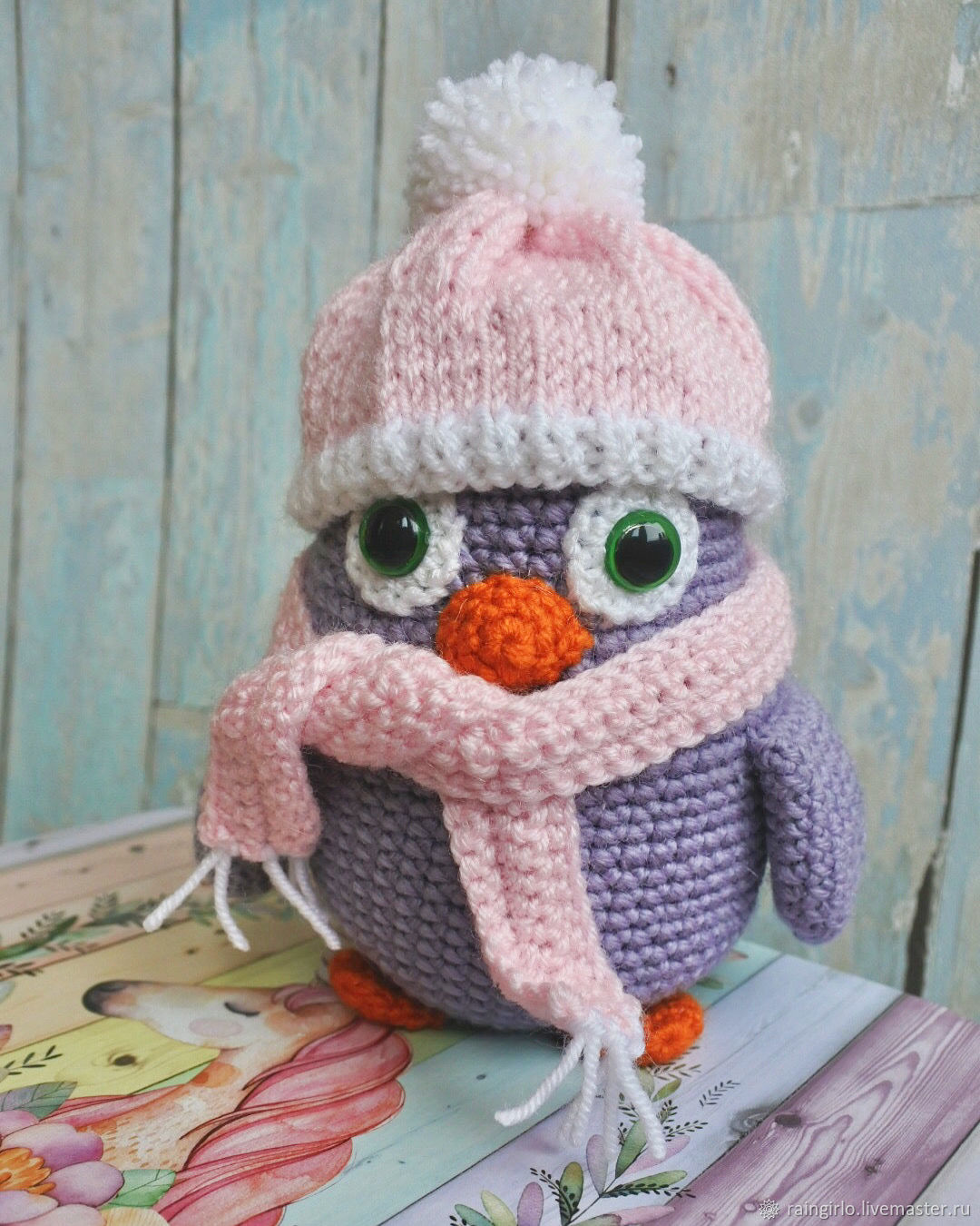 Penguin's chubby, knitted, Stuffed Toys, Vsevolozhsk,  Фото №1