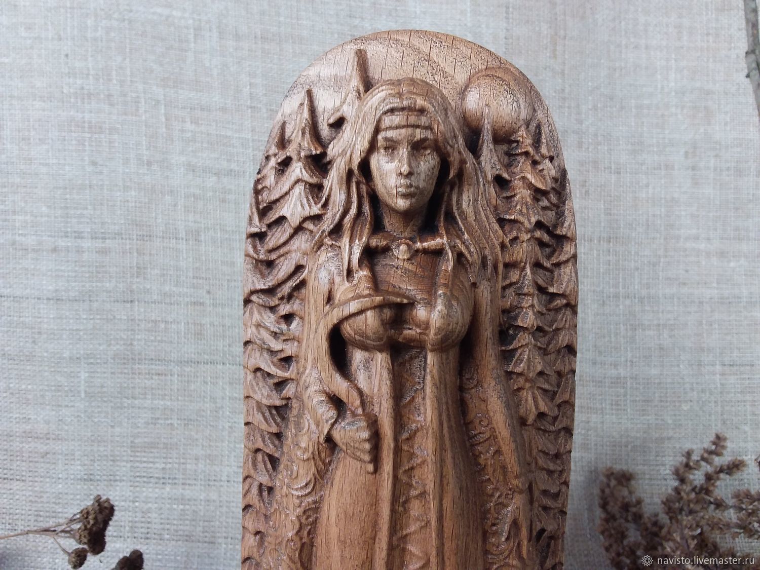 Морзана Славянская богиня фигурка из дерева