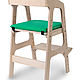 Комплект: растущий стул ALPIKA-BRAND Egoza и подушка зеленая. Мебель для детской. Alpika-brand. Интернет-магазин Ярмарка Мастеров.  Фото №2