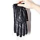 Order Size 6.5. Winter gloves made of genuine black leather. LABBRA. Butichok from N.. Livemaster. . Vintage gloves Фото №3