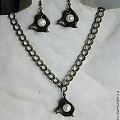 Украшения handmade. Livemaster - original item Set pendant and earrings with quartz. Handmade.