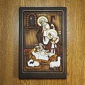 Святая Параскева Пятница - православная резная икона из дерева