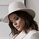 Order Elegant felt hat Tulip. Color milk. Exclusive HATS. LANA ANISIMOVA.. Livemaster. . Hats1 Фото №3