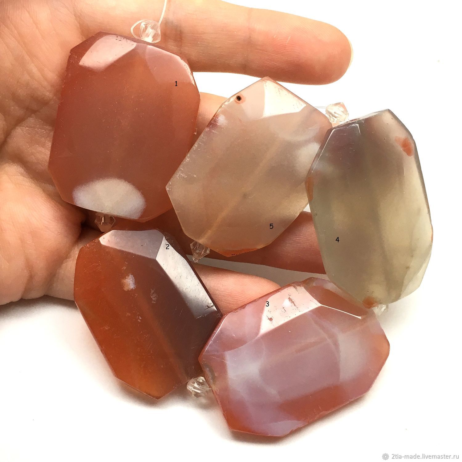 Агат оранжевый, крупные бусины (в асс) в интернет-магазине на Ярмарке ...