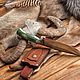 Походный нож "Krone". Подарки для охотников и рыболовов. Haberdasher. Интернет-магазин Ярмарка Мастеров.  Фото №2