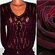 Pullover 'Cherry velvet rose', Pullover Sweaters, Ufa,  Фото №1