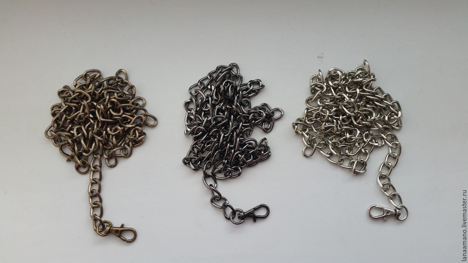 Цепочка для сумки или клатча с карабинами.120 см купить в интернет ...