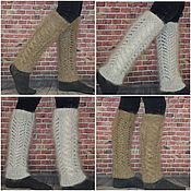 Аксессуары handmade. Livemaster - original item Leg warmers fashion knitted down. Handmade.