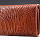 Кошелек из натуральной кожи крокодила IMA0216UK55. Кошельки. CrocShop товары из экзотической кожи. Интернет-магазин Ярмарка Мастеров.  Фото №2