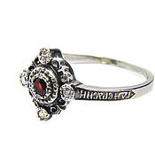 Украшения handmade. Livemaster - original item Orthodox silver ring with garnet. Handmade.