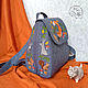 Backpack SP-M 'Forest clearing'. Backpacks. Tera. Bags and backpacks with embr. Online shopping on My Livemaster.  Фото №2