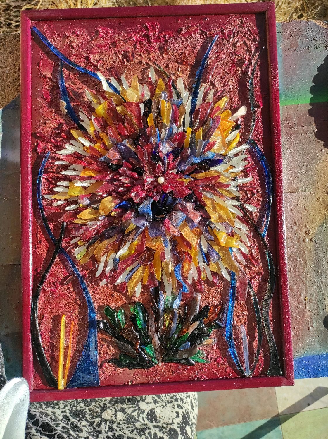 Панно из цветного стекла в интернет-магазине Ярмарка Мастеров по цене ...