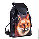 Order Female backpack 'Fox'. Pelle Volare. Livemaster. . Backpacks Фото №3