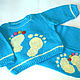 Children's turquoise suit with embroidery (jacket pants), , Kirov,  Фото №1