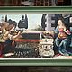 Oil painting the Annunciation by Leonardo da Vinci. Hand copy.110h50cm, Pictures, St. Petersburg,  Фото №1