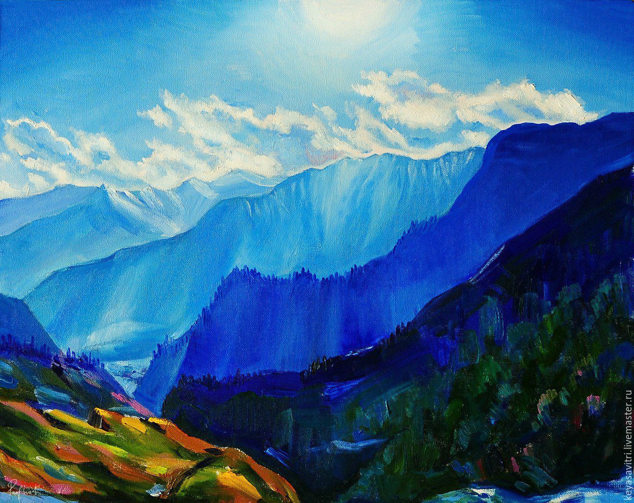Художник горы Гималаи