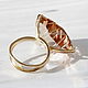 Ring with Topaz 'Sound', gold, wine Topaz. Rings. EdGems jewerly. My Livemaster. Фото №6