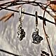 Earrings with pendants from the meteorite 'Cosmic wind', Earrings, Moscow,  Фото №1