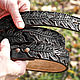 Men's leather belt 'Oak leaves', Straps, Krasnodar,  Фото №1