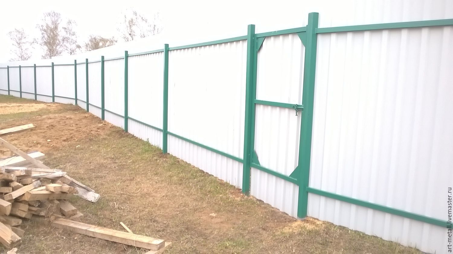 Забор из профнастила в интернет-магазине на Ярмарке Мастеров ...