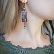 Copper earrings 'Coniferous' with jade. Long boho earrings. Earrings. Strangell Jewelry. My Livemaster. Фото №6