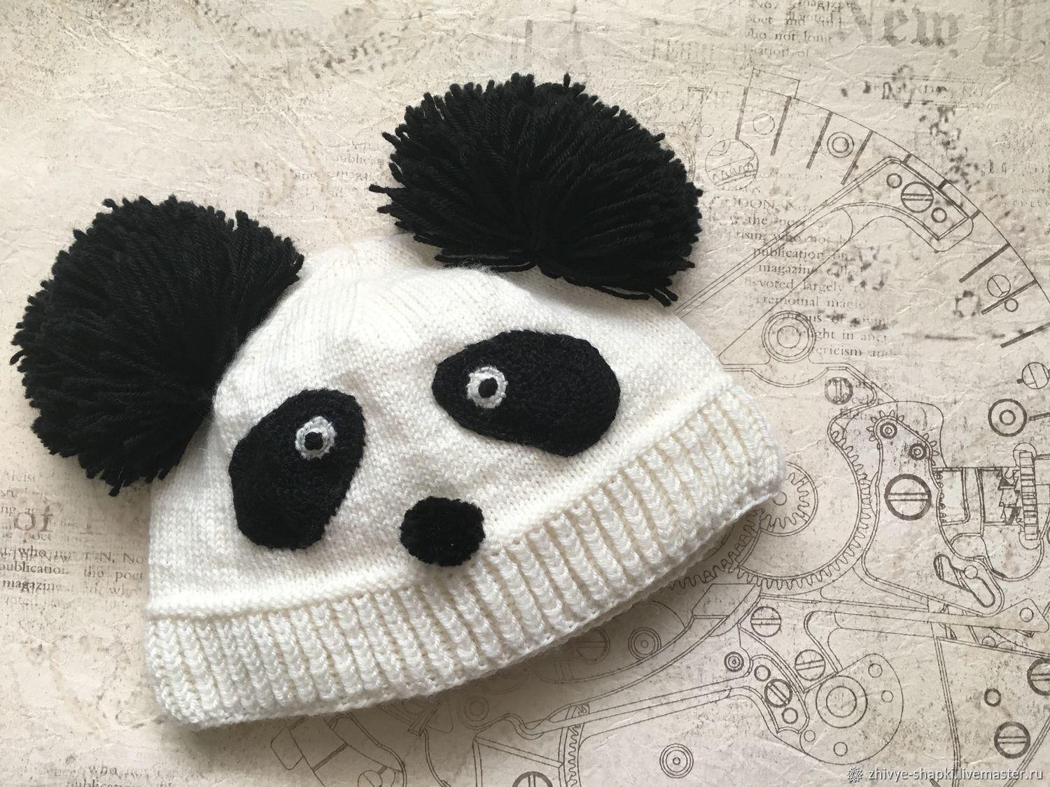 Шапочка Панда в интернет-магазине на Ярмарке Мастеров | Шапки, Калуга ...