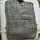 Knitted wool vest grey, Vests, Moscow,  Фото №1