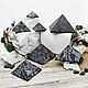 Пирамида шлифованная с кварцем из шунгита. Пирамида. Планета Шунгита. Интернет-магазин Ярмарка Мастеров.  Фото №2