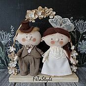 Куклы и игрушки handmade. Livemaster - original item Bride and Groom Petite dolls. Handmade.