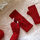 Повязка на голову вязаная из шерсти красная. Повязки. шЭдЭврики. Ярмарка Мастеров.  Фото №8