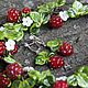 'Raspberry': necklace and earrings with lampwork berries. Jewelry Sets. BeautyGlassByKate(Lampwork) (beauty-glass). My Livemaster. Фото №4