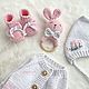 Заказать Полухлопковый комплект на 0-3 месяца. safina_knit. Ярмарка Мастеров. . Комплект одежды для выписки Фото №3